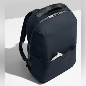 New AWAY The Everywhere Zip Backpack. Navy Blue color.  Unisex for men or women.